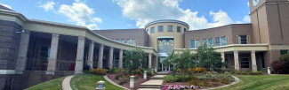 Main Street entrance to the library 